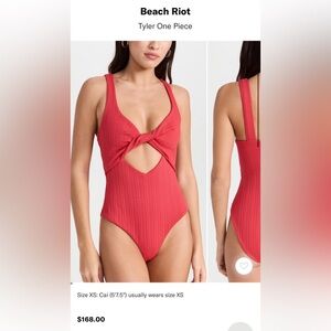 Beach Riot Red One Piece Swimsuit